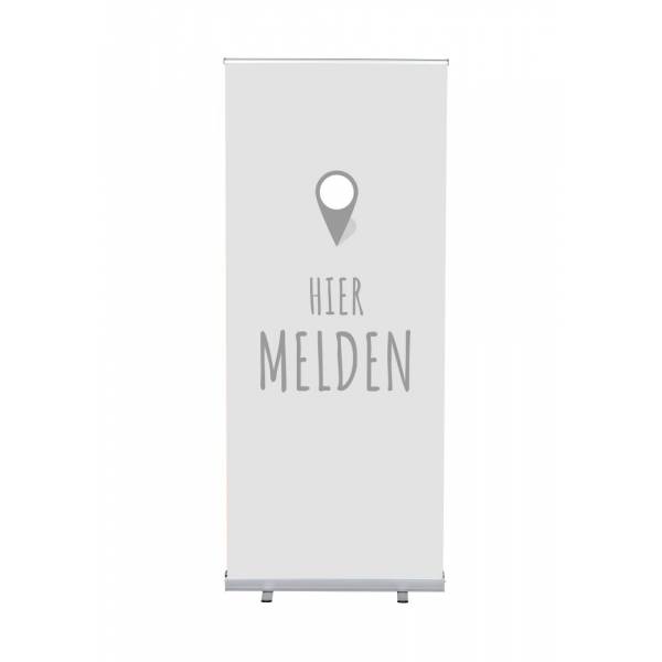 Set Completo Roller-Banner Budget 85 Regístrese aquí Gris Holandés