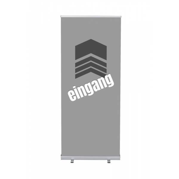 Set Completo Roller-Banner Budget 85 Entrada Gris Aleman