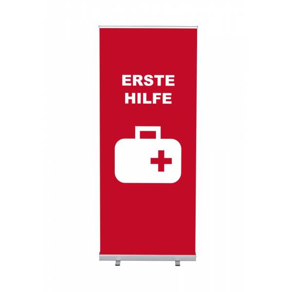 Set Completo Roller-Banner Budget 85 Primeros auxilios Aleman