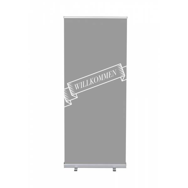 Set Completo Roller-Banner Budget 85 Bienvenida Gris Aleman