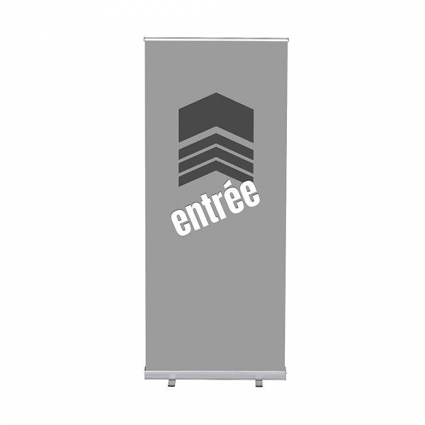 Set Completo Roller-Banner Budget 85 Entrada Gris Francés