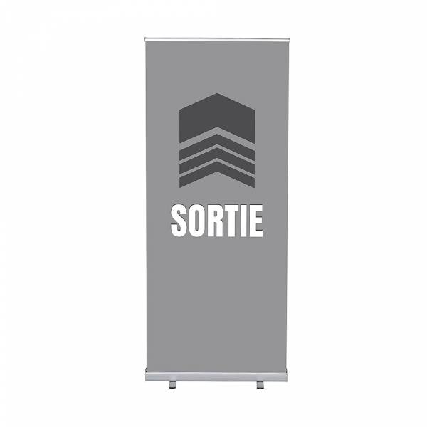 Set Completo Roller-Banner Budget 85 Salida Gris Francés