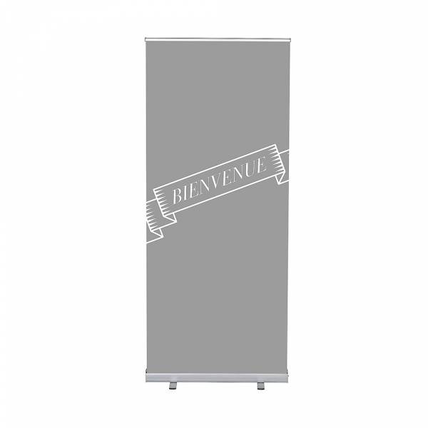 Set Completo Roller-Banner Budget 85 Bienvenida Gris Francés