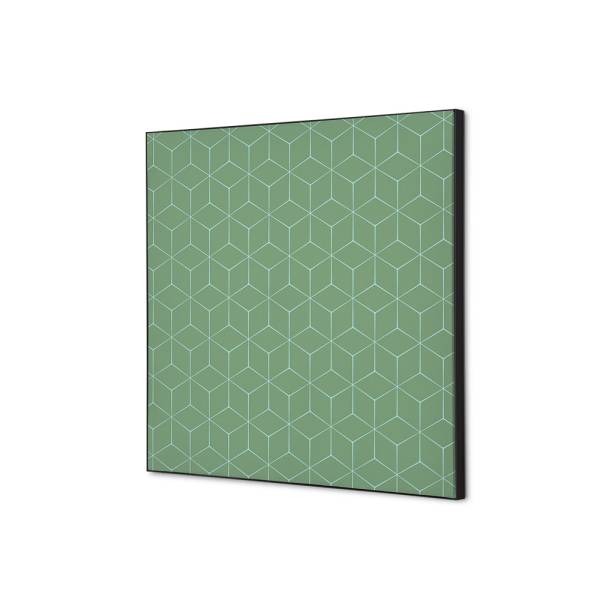 Decoración Textil de Pared SET 40 x 40 Hexagon Verde