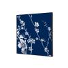 Decoración Textil de Pared SET 40 x 40 Flor de Cerezo Japonés Azul - 3