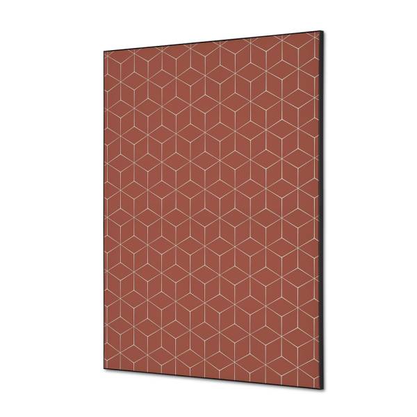 Decoración Textil de Pared SET A1 Hexagon Marrón Oscuro