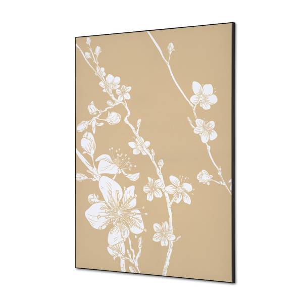 Decoración Textil de Pared SET A1 Flor de Cerezo Japonés Beige