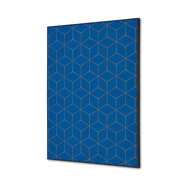 Decoración Textil de Pared SET A2 Hexagon Azul-Marrón