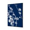 Decoración Textil de Pared SET 40 x 40 Flor de Cerezo Japonés Azul - 13