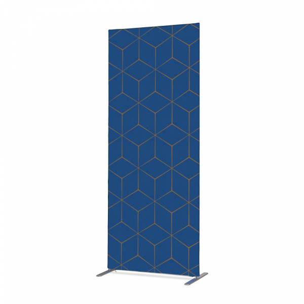 Separador Textil Deco 100-200 Doble Hexágono Azul-Marrón